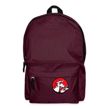 Unicorn Christmas Santa Claus Gifts Hat - Backpack - burgundy - Front