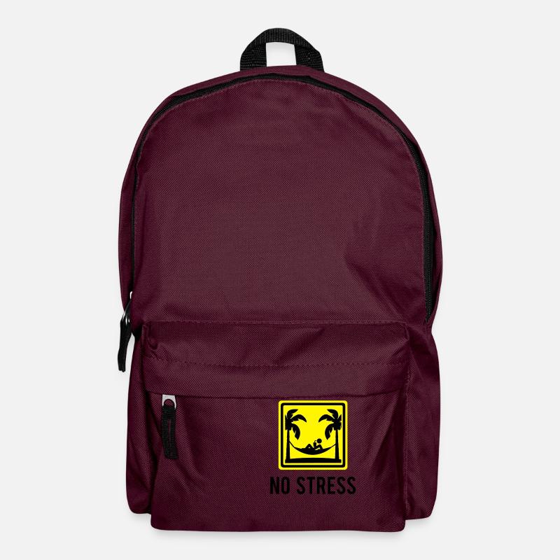 No stress - Rucksack - Burgunderrot
