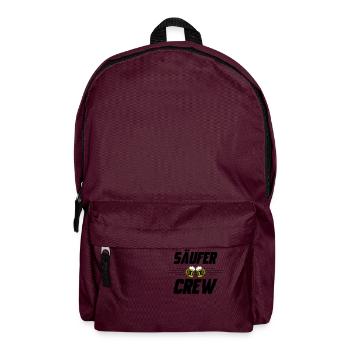 Säufer Crew Bier - Rucksack - Burgunderrot - Vorne
