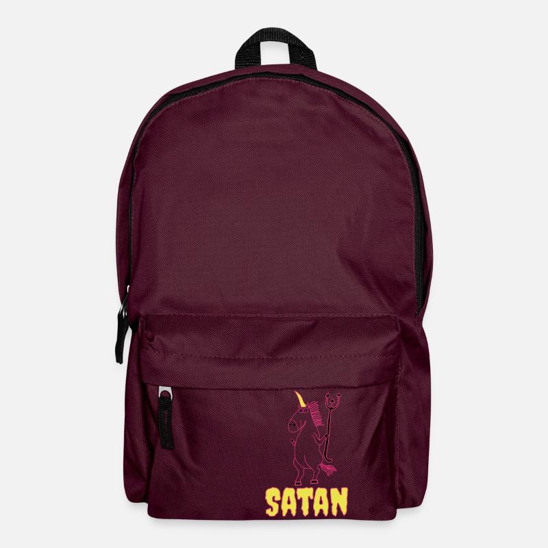Böses Einhorn Satan unicorn - Rucksack - Burgunderrot