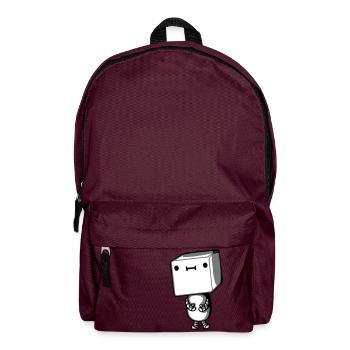 Mignon petit robot - Sac à dos - bordeaux  - Devant