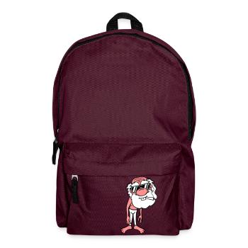 cool cool smoke sunglasses joint weed hemp ca - Backpack - burgundy - Front