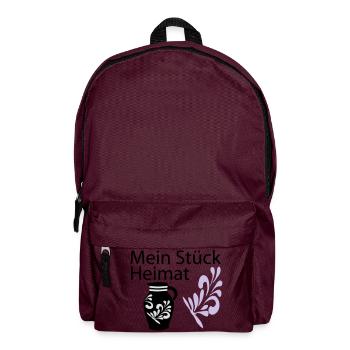 Mein Stück Heimat Bembel - Rucksack - Burgunderrot - Vorne