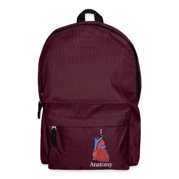 I love Anatomy - Backpack - burgundy - Front