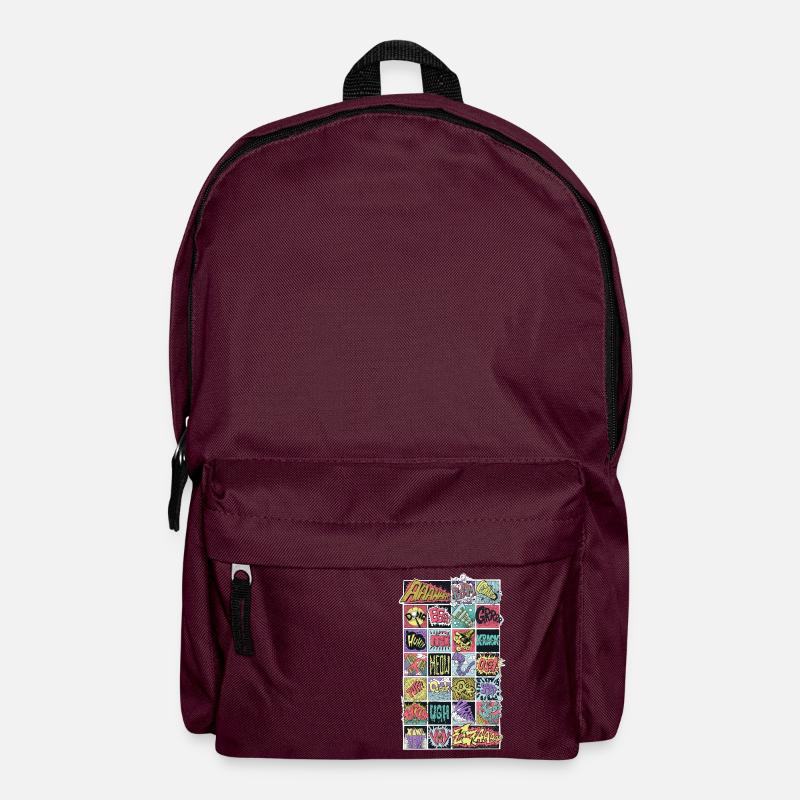 Onomatopoeia - Backpack - burgundy
