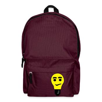 glühbirne - Rucksack - Burgunderrot - Vorne
