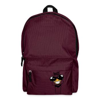 Lustig Emu Strauss Sonnenbrille witzig Cool - Rucksack - Burgunderrot - Vorne