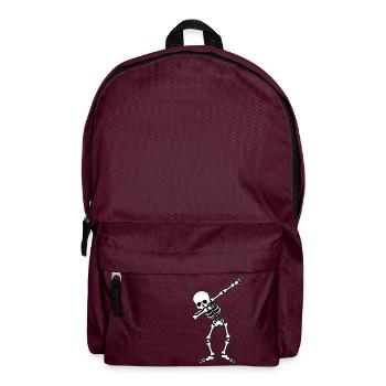 skull dabbing - Rucksack - Burgunderrot - Vorne