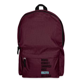 Bayrisch Fluchen - Rucksack - Burgunderrot - Vorne