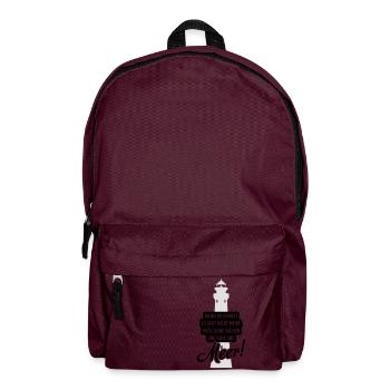 Fahr ans Meer2c - Rucksack - Burgunderrot - Vorne