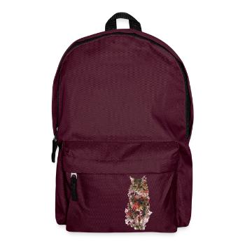 Kitty Vintage Kätzchen - Rucksack - Burgunderrot - Vorne