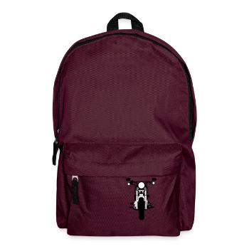 Motorrad - Rucksack - Burgunderrot - Vorne