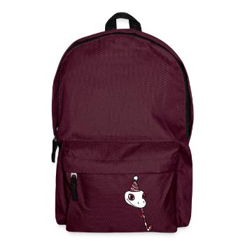 head celebrate birthday party gift snake ges - Backpack - burgundy - Front
