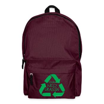 dua ned urassn-don't be wasteful, dialect - Backpack - burgundy - Front