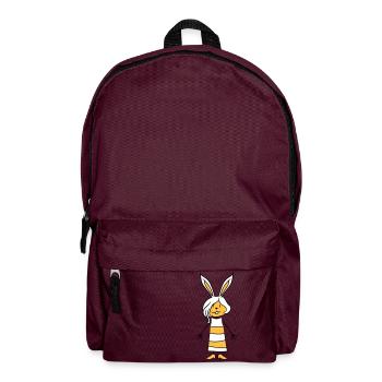 Bunny Girl Pretty Woman Bunny Cute Small Dress - Backpack - burgundy - Front
