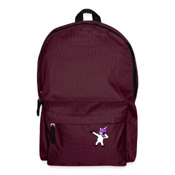 Einhorn Dabbing Dab Tanz Party Pose Geste Lustig - Rucksack - Burgunderrot - Vorne