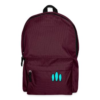 Surfbrett Symbol Surfing - Rucksack - Burgunderrot - Vorne