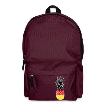 Germany, pineapple, flag, world cup, football - Backpack - burgundy - Front