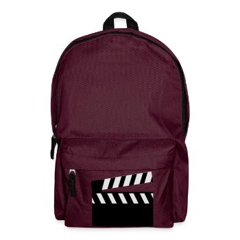 film_klappe_f2 - Rucksack - Burgunderrot - Vorne