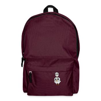 2 Owls Dad Mom Child Baby Family Mother Father - Backpack - burgundy - Front