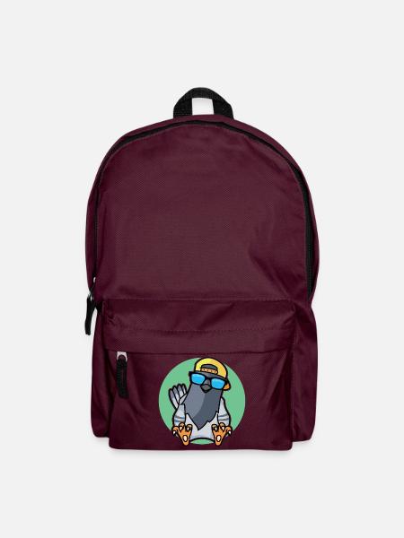 Cooles Täubchen - Rucksack - Burgunderrot