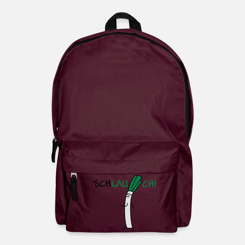 Schlauer Lauch - Rucksack - Burgunderrot