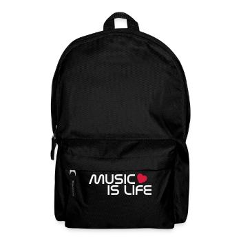 music is life heart FR - Sac à dos - noir - Devant