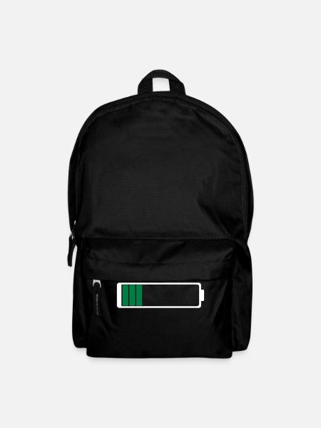 Akku leer - Rucksack - Schwarz