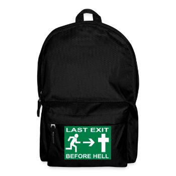 Last Exit... - Rucksack - Schwarz - Vorne
