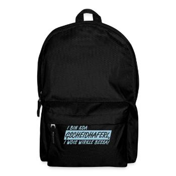 GSCHEIDHAFERL - I WOIS WIRKLE BESSA, 1fb - Rucksack - Schwarz - Vorne