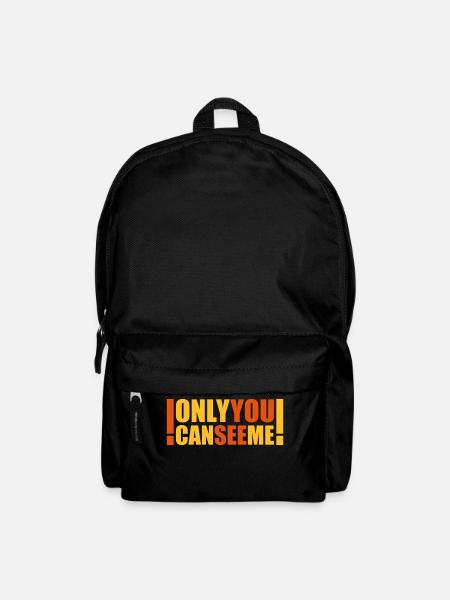 only you can see me - Sac à dos - noir