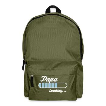 Papa Loading... - Rucksack - Olivgrün - Vorne