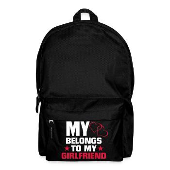 MEIN HERZ GEHÖRT MEINER FREUNDIN! - Rucksack - Schwarz - Vorne