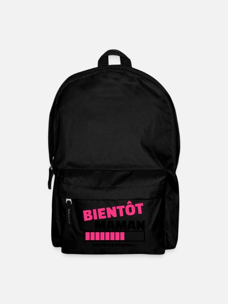 bientôt maman - Sac à dos - noir