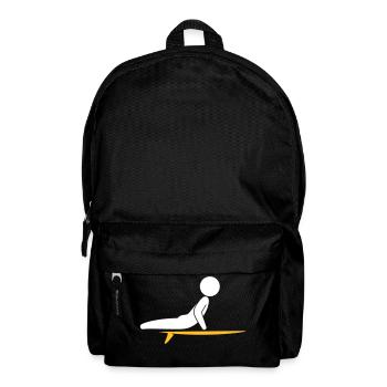 A Surfer With His Surfboard - Backpack - black - Front