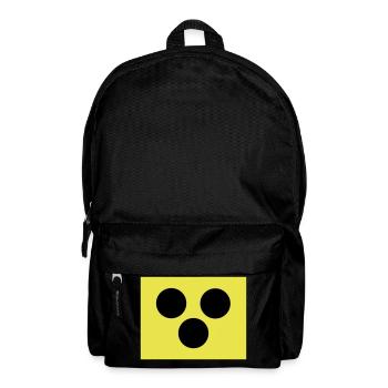 Blindenzeichen Armbinde Blind 2c - Rucksack - Schwarz - Vorne