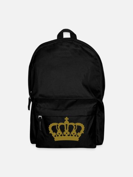 Krone König Königin Prinz Prinzessin Royal - Rucksack - Schwarz