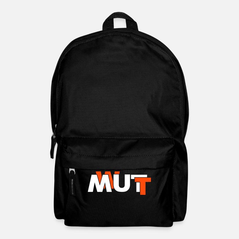 Wut oder Mut - Rucksack - Schwarz
