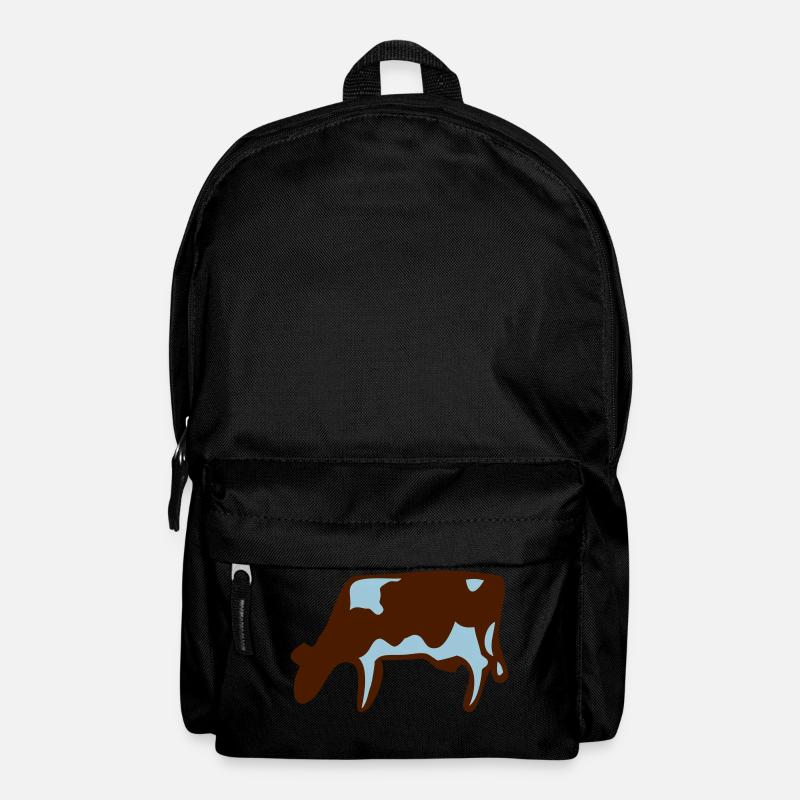 Kuh Geschenk Idee Bauer Bauernhof Tier grasen - Rucksack - Schwarz