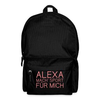 alexa mach sport fuer mich - Rucksack - Schwarz - Vorne