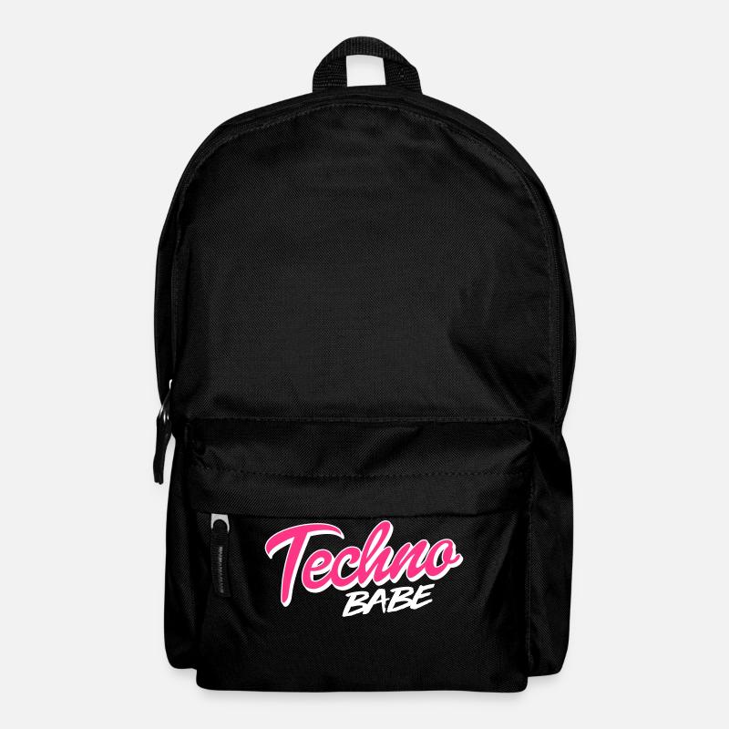 Techno Babe - Rucksack - Schwarz