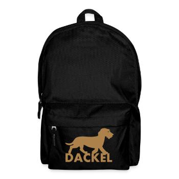 Dackel - Rucksack - Schwarz - Vorne