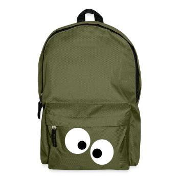 Lustige Augen - Rucksack - Olivgrün - Vorne