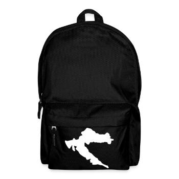Kroatien Land Umriss Moja Domovina Fan - Rucksack - Schwarz - Vorne