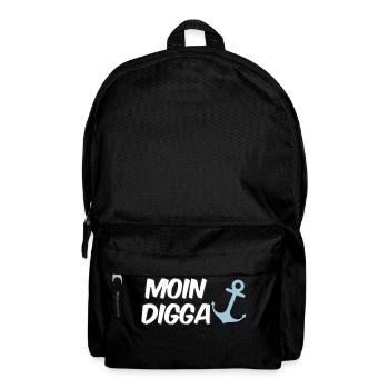 Moin Digga Hambourg - Sac à dos - noir - Devant
