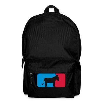button sport logo cool esel pferd pony klein packe - Rucksack - Schwarz - Vorne