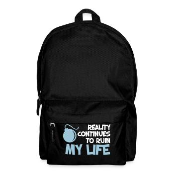 Funny Quotes. Zitat. Humor. Geschenk - Rucksack - Schwarz - Vorne