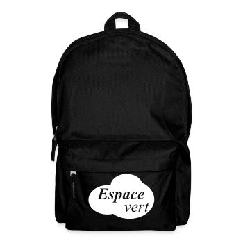 espace vert - Sac à dos - noir - Devant