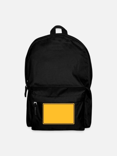 ortsschild - Rucksack - Schwarz