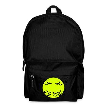Fledermaus, Fledrdermäuse und Mond - Rucksack - Schwarz - Vorne